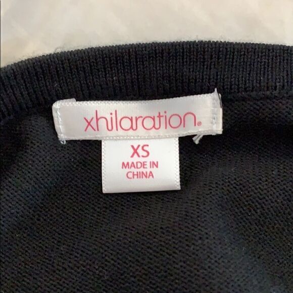 Xhilaration Black mini bodycon dress | black |  size XS - Picture 6 of 9